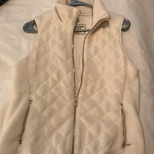 Abercrombie Fleece Cream Vest